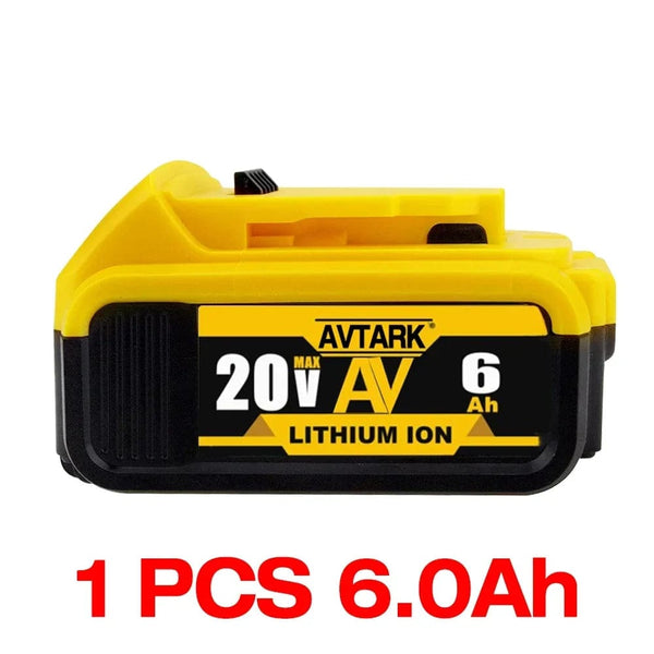 Planet Gates DW-20V 6Ah DCB200 20V Battery Compatible with dewalt power Tools 18V 12Ah rechargeable electric tool Lithium batteries 20V 18Volt 18v 12Ah