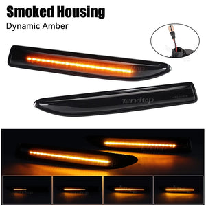 Planet Gates Dynamic black Sequential  LED Dynamic Turn Signal Side Marker Light Blinker For Ford Mondeo Mk4 Hatchback Saloon Estate (BA7) 2007-2015