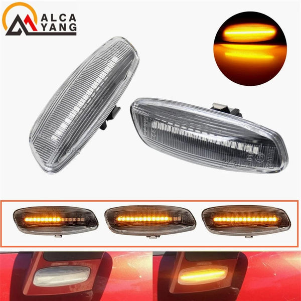 Planet Gates Dynamic Crystal For Peugeot 207 308 3008 5008 RCZ For Citroen C3 C4 C5 DS3 DS4 Car LED Dynamic Turn Signal Blinker Side Marker Fender Light