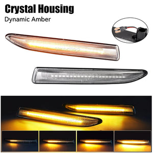 Planet Gates Dynamic crystal Sequential  LED Dynamic Turn Signal Side Marker Light Blinker For Ford Mondeo Mk4 Hatchback Saloon Estate (BA7) 2007-2015