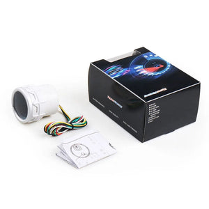 Planet Gates Dynoracing 2" 52mm Smoke lens Boost gauge bar psi Vacuum Water temp Oil temp Oil press Voltmeter Fuel level Tachometer rpm gauge