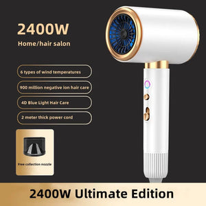 Planet Gates E-2400W-Purple / AU Manufacturer's Direct Selling High-Speed Hair Dryer 2400w High-Power Negative Ion Blue Light Hair Care Home Hair Salon Hair Drye