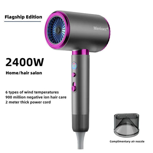 Planet Gates E-2400W-Purple / AU Manufacturer's Direct Selling High-Speed Hair Dryer 2400w High-Power Negative Ion Blue Light Hair Care Home Hair Salon Hair Drye