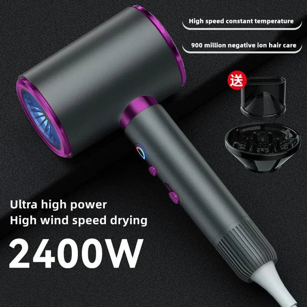 Planet Gates E-2400W-Purple / AU Manufacturer's Direct Selling High-Speed Hair Dryer 2400w High-Power Negative Ion Blue Light Hair Care Home Hair Salon Hair Drye
