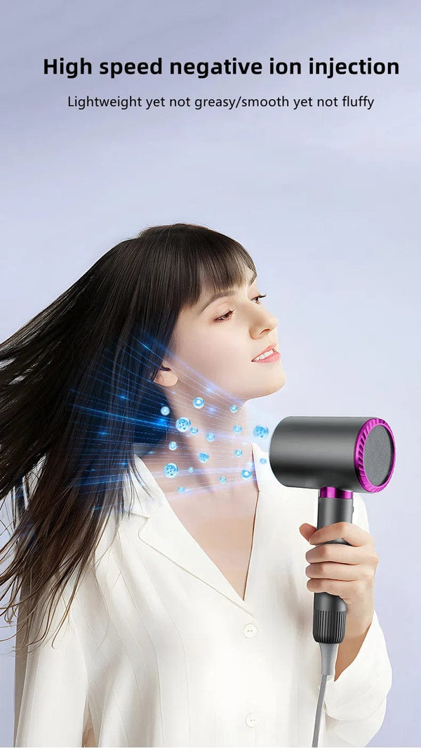 Planet Gates E-2400W-Purple / AU Manufacturer's Direct Selling High-Speed Hair Dryer 2400w High-Power Negative Ion Blue Light Hair Care Home Hair Salon Hair Drye