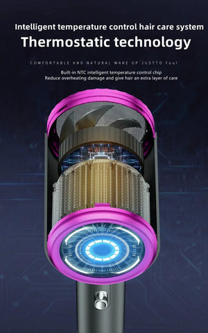 Planet Gates E-2400W-Purple / AU Manufacturer's Direct Selling High-Speed Hair Dryer 2400w High-Power Negative Ion Blue Light Hair Care Home Hair Salon Hair Drye