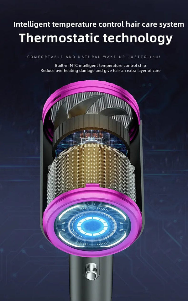 Planet Gates E-2400W-Purple / AU Manufacturer's Direct Selling High-Speed Hair Dryer 2400w High-Power Negative Ion Blue Light Hair Care Home Hair Salon Hair Drye