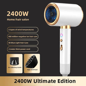 Planet Gates E-2400W-Purple / AU Manufacturer's Direct Selling High-Speed Hair Dryer 2400w High-Power Negative Ion Blue Light Hair Care Home Hair Salon Hair Drye