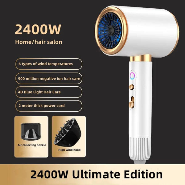 Planet Gates E-2400W-Purple / AU Manufacturer's Direct Selling High-Speed Hair Dryer 2400w High-Power Negative Ion Blue Light Hair Care Home Hair Salon Hair Drye