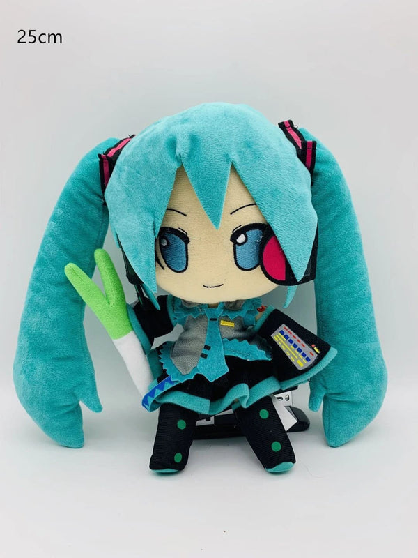 Planet Gates E 25-32cm Japanese Anime Plush Stuffed Toy Hatsune Miku Plush Doll Soft Pillow Future Doll Cute Christmas Gift for Children