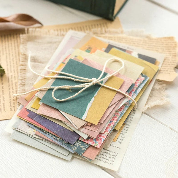 Planet Gates E 60 Pcs Paper Pack Romantic Vintage Floral Pattern Retro Paper For Scrapbooking Diary Journal Planner