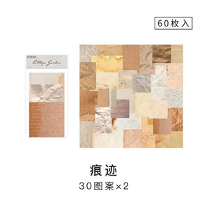 Planet Gates E 60 Pcs Paper Pack Romantic Vintage Floral Pattern Retro Paper For Scrapbooking Diary Journal Planner