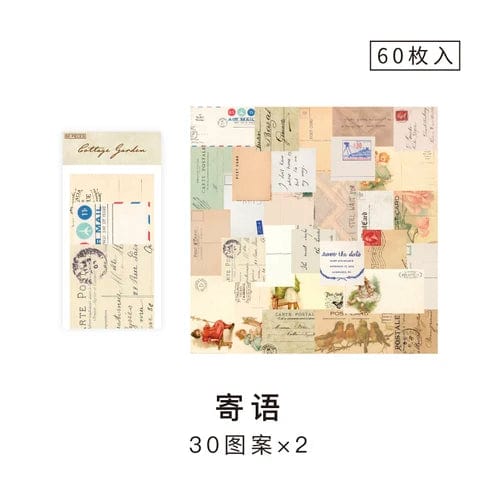 Planet Gates E 60 Pcs Paper Pack Romantic Vintage Floral Pattern Retro Paper For Scrapbooking Diary Journal Planner