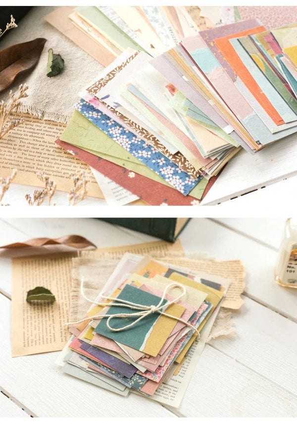 Planet Gates E 60 Pcs Paper Pack Romantic Vintage Floral Pattern Retro Paper For Scrapbooking Diary Journal Planner