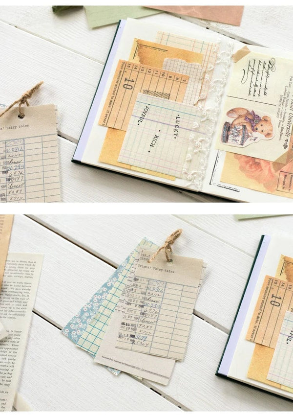 Planet Gates E 60 Pcs Paper Pack Romantic Vintage Floral Pattern Retro Paper For Scrapbooking Diary Journal Planner