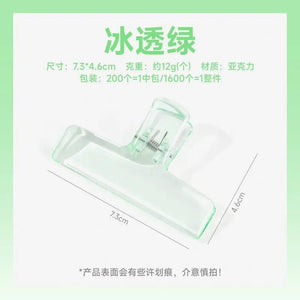 Planet Gates E Colorful Transparent Acrylic Binder Clip Planner Clip Paper Clamp Organizer Office File Clamps Holder Stationery School Supplies