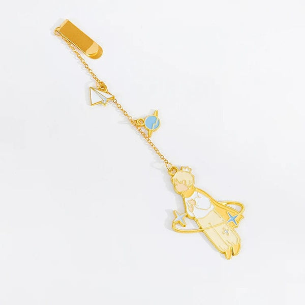 Planet Gates E Little Prince Planet Series 12 Design Chain/Metal Bookmark Creative Decorative Office Supplies Student Gift Teacher Reading