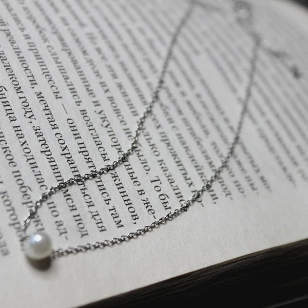 Planet Gates e-Manco Stainless Steel Choker imitated  Pearl Necklaces for Women Gold Color Layered Chain Necklace Jewelry