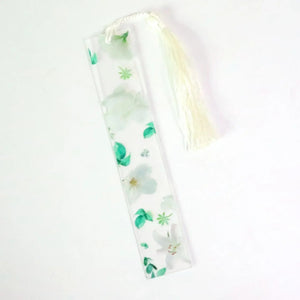 Planet Gates E Pretty Flower Acrylic Ruler Bookmarks with Tassels 14cm Ruler Bookmark Student Teacher Stationery School/office Supplies