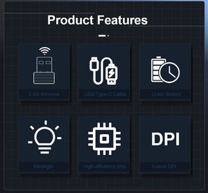 Planet Gates E-YOOSO X-33 RGB USB 2.4G Wireless Gaming Mouse 16000 DPI 16 Buttons Programmable Game Optical Mice for Computer PC Laptop