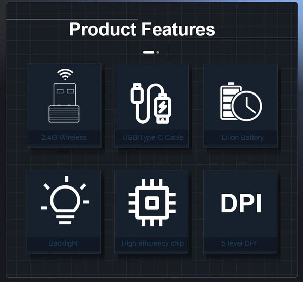 Planet Gates E-YOOSO X-33 RGB USB 2.4G Wireless Gaming Mouse 16000 DPI 16 Buttons Programmable Game Optical Mice for Computer PC Laptop