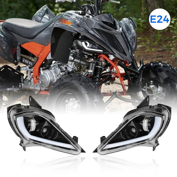 Planet Gates E24 ATV Headlight for Yamaha Raptor 700R 700 YFZ450 YFZ450R YFZ450X Wolverine 450 350 Raptor 250 350 2006-2024 Turn Signal Light