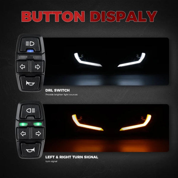 Planet Gates E24 ATV Headlight for Yamaha Raptor 700R 700 YFZ450 YFZ450R YFZ450X Wolverine 450 350 Raptor 250 350 2006-2024 Turn Signal Light