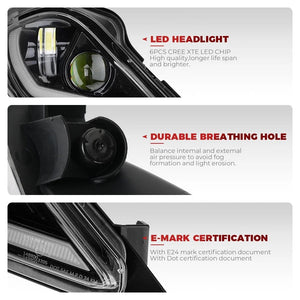 Planet Gates E24 ATV Headlight for Yamaha Raptor 700R 700 YFZ450 YFZ450R YFZ450X Wolverine 450 350 Raptor 250 350 2006-2024 Turn Signal Light