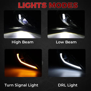 Planet Gates E24 ATV Headlight for Yamaha Raptor 700R 700 YFZ450 YFZ450R YFZ450X Wolverine 450 350 Raptor 250 350 2006-2024 Turn Signal Light