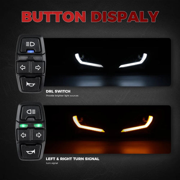 Planet Gates E24 ATV Headlight for Yamaha Raptor 700R 700 YFZ450 YFZ450R YFZ450X Wolverine 450 350 Raptor 250 350 2006-2024 Turn Signal Light