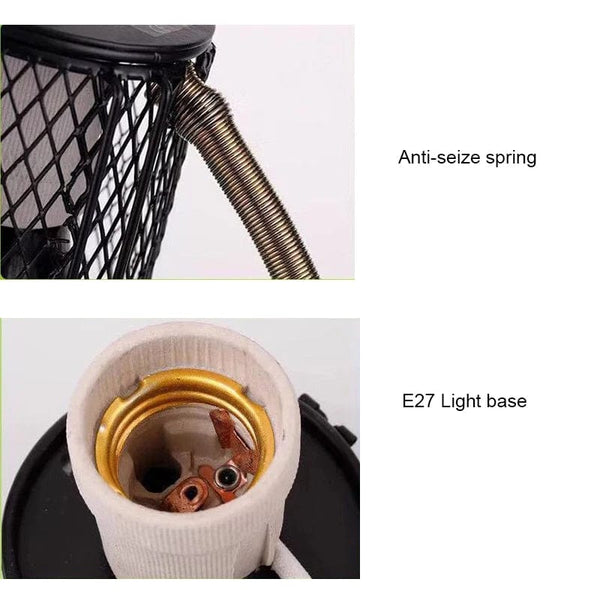 Planet Gates E27 Pet Heating Lamp for Turtle Snake lizard Infrared Ceramic Emitter Heat Light 100W Reptile Lamp EU Plug