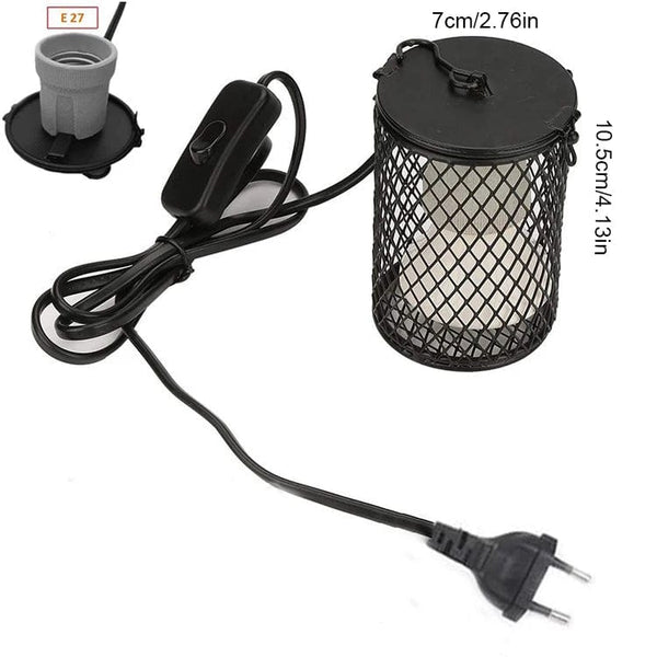 Planet Gates E27 Pet Heating Lamp for Turtle Snake lizard Infrared Ceramic Emitter Heat Light 100W Reptile Lamp EU Plug