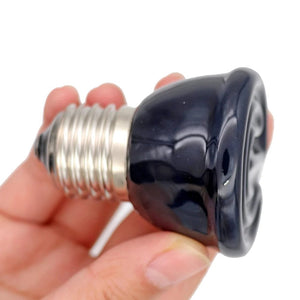 Planet Gates E27 Pet Heating Lamp for Turtle Snake lizard Infrared Ceramic Emitter Heat Light 50W/75W/100W Reptile Lamp Reptile Light EU Plug