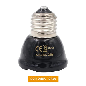 Planet Gates E27 Pet Heating Lamp for Turtle Snake lizard Infrared Ceramic Emitter Heat Light 50W/75W/100W Reptile Lamp Reptile Light EU Plug