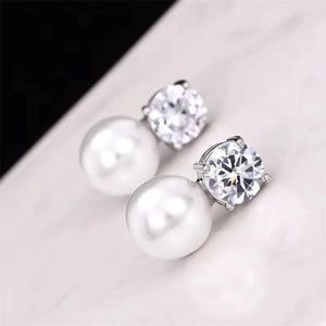 Planet Gates E935 CAOSHI Simple Elegant Hoop Earrings with Simulated Pearl Female Graceful Jewelry for Engagement Daily Party Accessories Gift