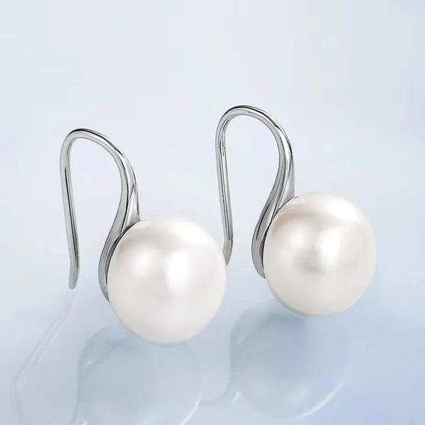 Planet Gates E935 CAOSHI Simple Elegant Hoop Earrings with Simulated Pearl Female Graceful Jewelry for Engagement Daily Party Accessories Gift