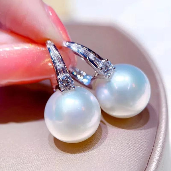 Planet Gates E935 CAOSHI Simple Elegant Hoop Earrings with Simulated Pearl Female Graceful Jewelry for Engagement Daily Party Accessories Gift