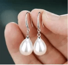 Planet Gates E935 CAOSHI Simple Elegant Hoop Earrings with Simulated Pearl Female Graceful Jewelry for Engagement Daily Party Accessories Gift