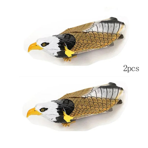 Planet Gates eagle-2PCS Simulation Bird Interactive Cat Toys Electric Hanging Eagle Flying Bird Cat Teasering Play Cat Stick Scratch Rope Pet Toys