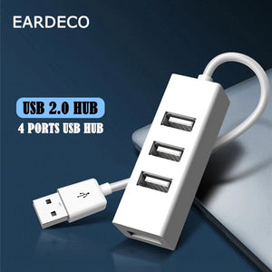 Planet Gates EARDECO High Speed USB HUB Stand Multi USB Splitter 4 Ports Expander Multiple USB Expander Computer Accessories For Laptop PC