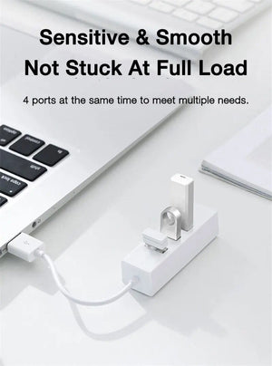 Planet Gates EARDECO High Speed USB HUB Stand Multi USB Splitter 4 Ports Expander Multiple USB Expander Computer Accessories For Laptop PC