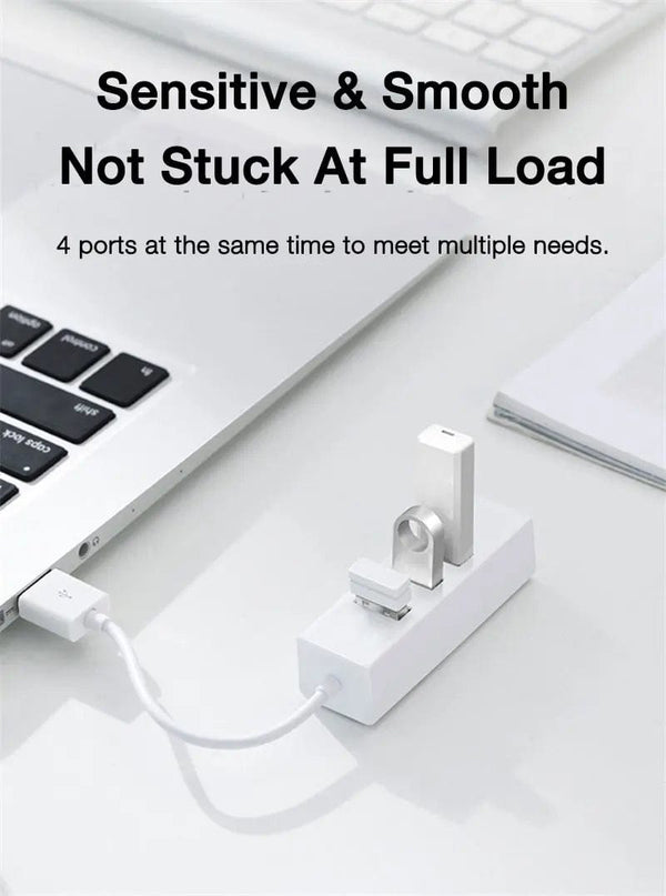 Planet Gates EARDECO High Speed USB HUB Stand Multi USB Splitter 4 Ports Expander Multiple USB Expander Computer Accessories For Laptop PC