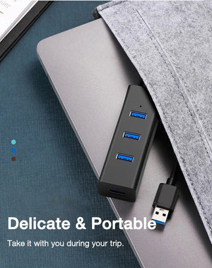 Planet Gates EARDECO High Speed USB HUB Stand Multi USB Splitter 4 Ports Expander Multiple USB Expander Computer Accessories For Laptop PC