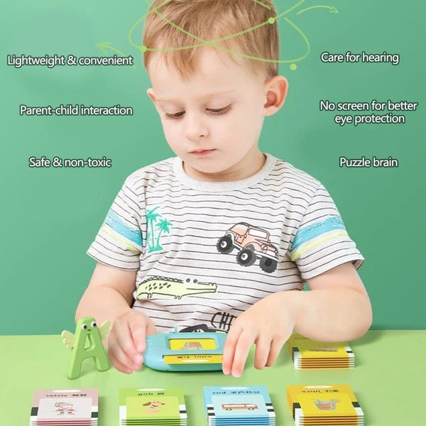 Planet Gates Early Education Flash Card Learning Toys Talking Flashcards for Kids Preschool English Electronic Audio Book Machine Gift