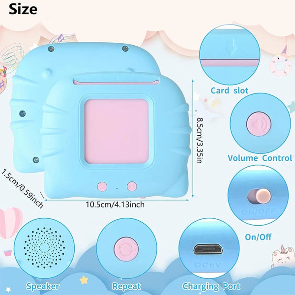 Planet Gates Early Education Flash Card Learning Toys Talking Flashcards for Kids Preschool English Electronic Audio Book Machine Gift