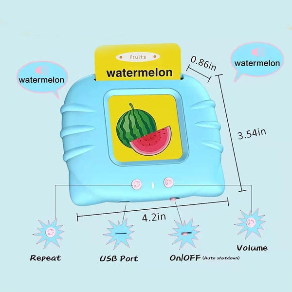 Planet Gates Early Education Flash Card Learning Toys Talking Flashcards for Kids Preschool English Electronic Audio Book Machine Gift