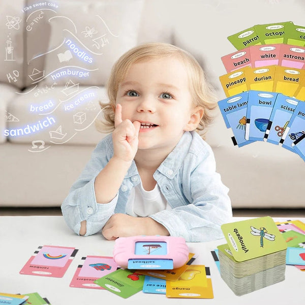 Planet Gates Early Education Flash Card Learning Toys Talking Flashcards for Kids Preschool English Electronic Audio Book Machine Gift
