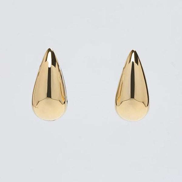 Planet Gates Earrings Foxanry Non-fading Gold Color Hoop Earrings for Women Couples Korean Cute Fashion Simple Geometric Handmade Party Jewelry Gifts