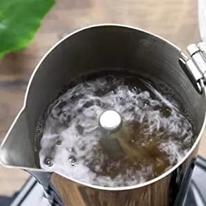 Planet Gates Easyworkz Diego Stovetop Espresso Maker Stainless Steel Italian Coffee Machine Maker 4Cup 6.8 oz Induction Moka Pot