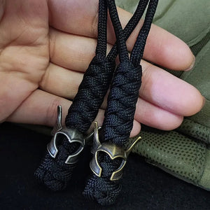 Planet Gates EDC Retro Paracord clasp Umbrella Rope Knight's helmet mask DIY Braided Knife Beads Lanyard Accessories Outdoor